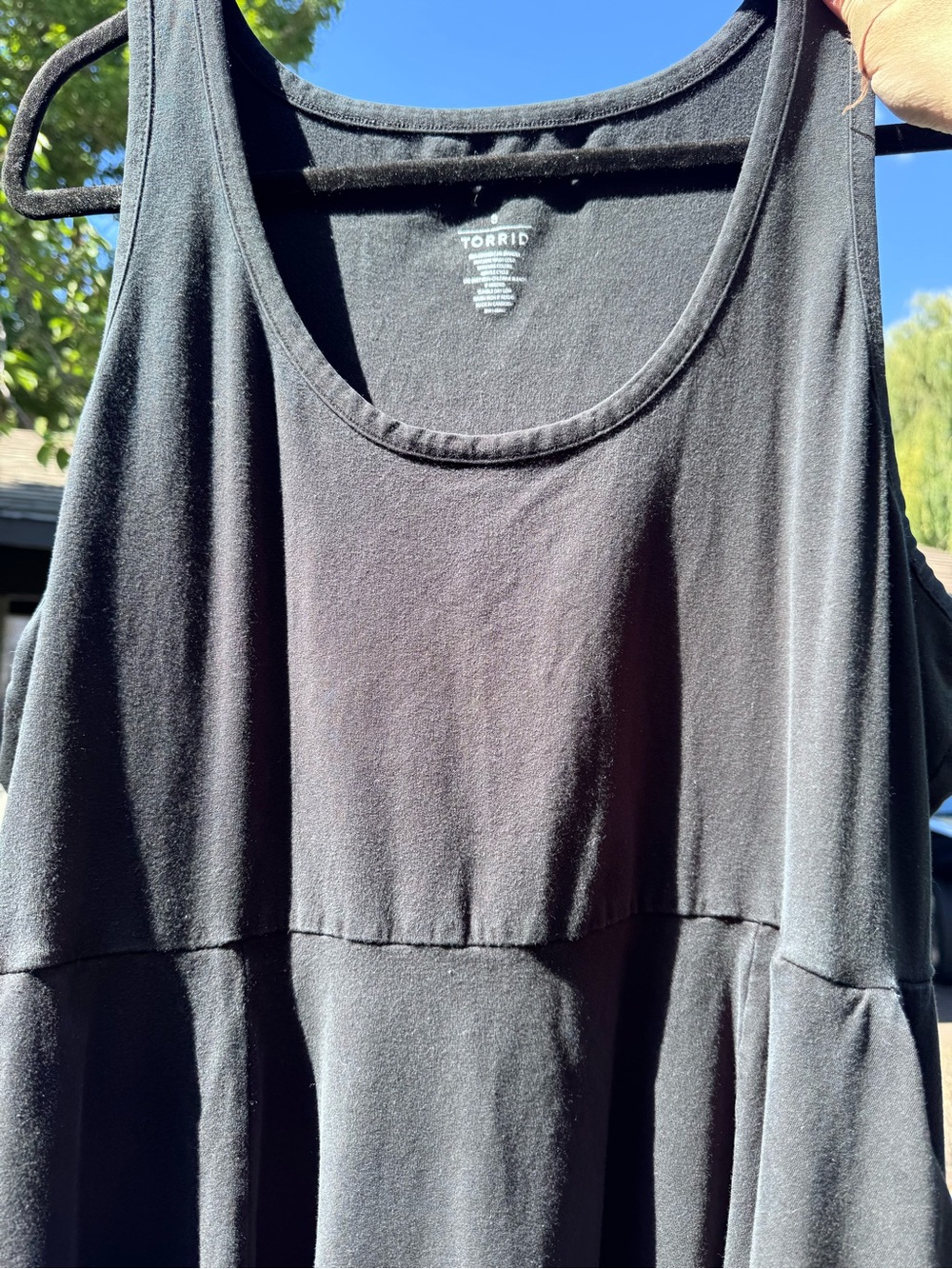 Torrid Black Sleeveless Swing Dress with Pockets, Size 3 - Picture 5 of 6